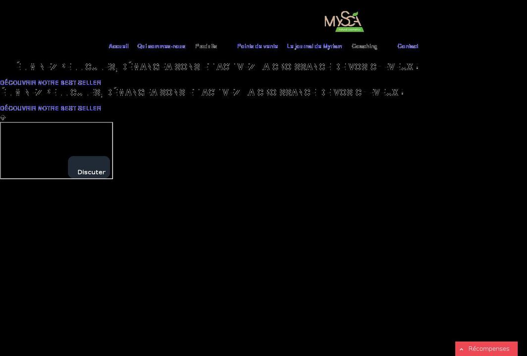 myscanaturalcosmetics.com shopify website screenshot