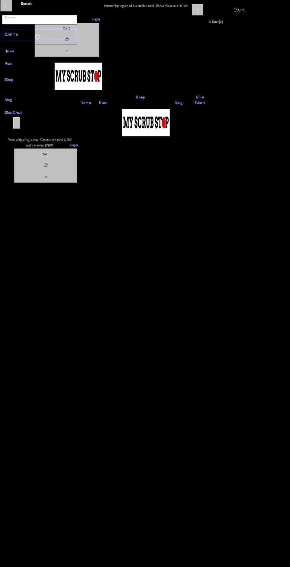 myscrubstop.ca shopify website screenshot