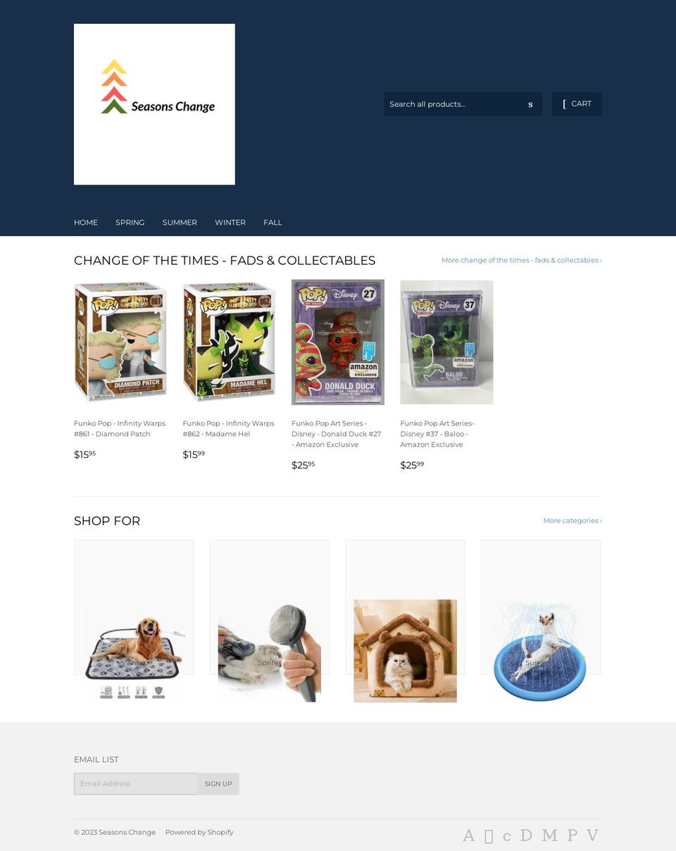 myseasonschange.net shopify website screenshot
