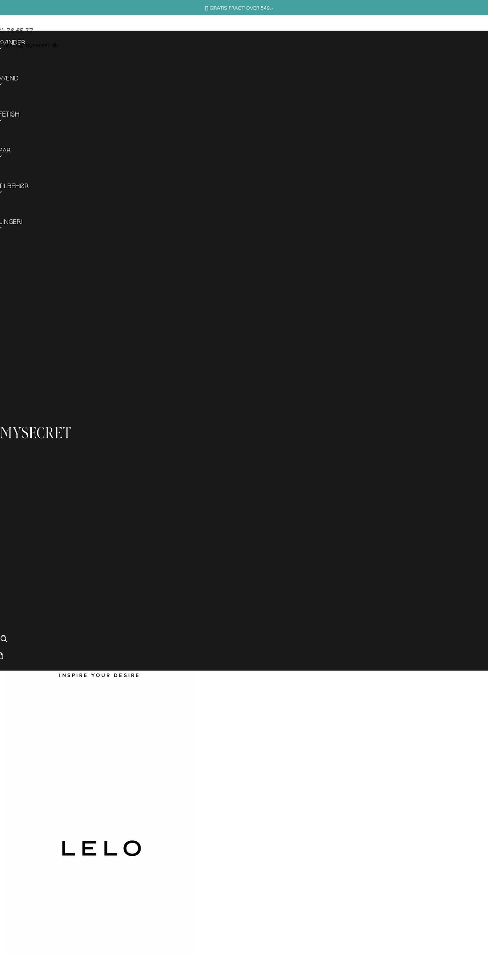 mysecret.dk shopify website screenshot