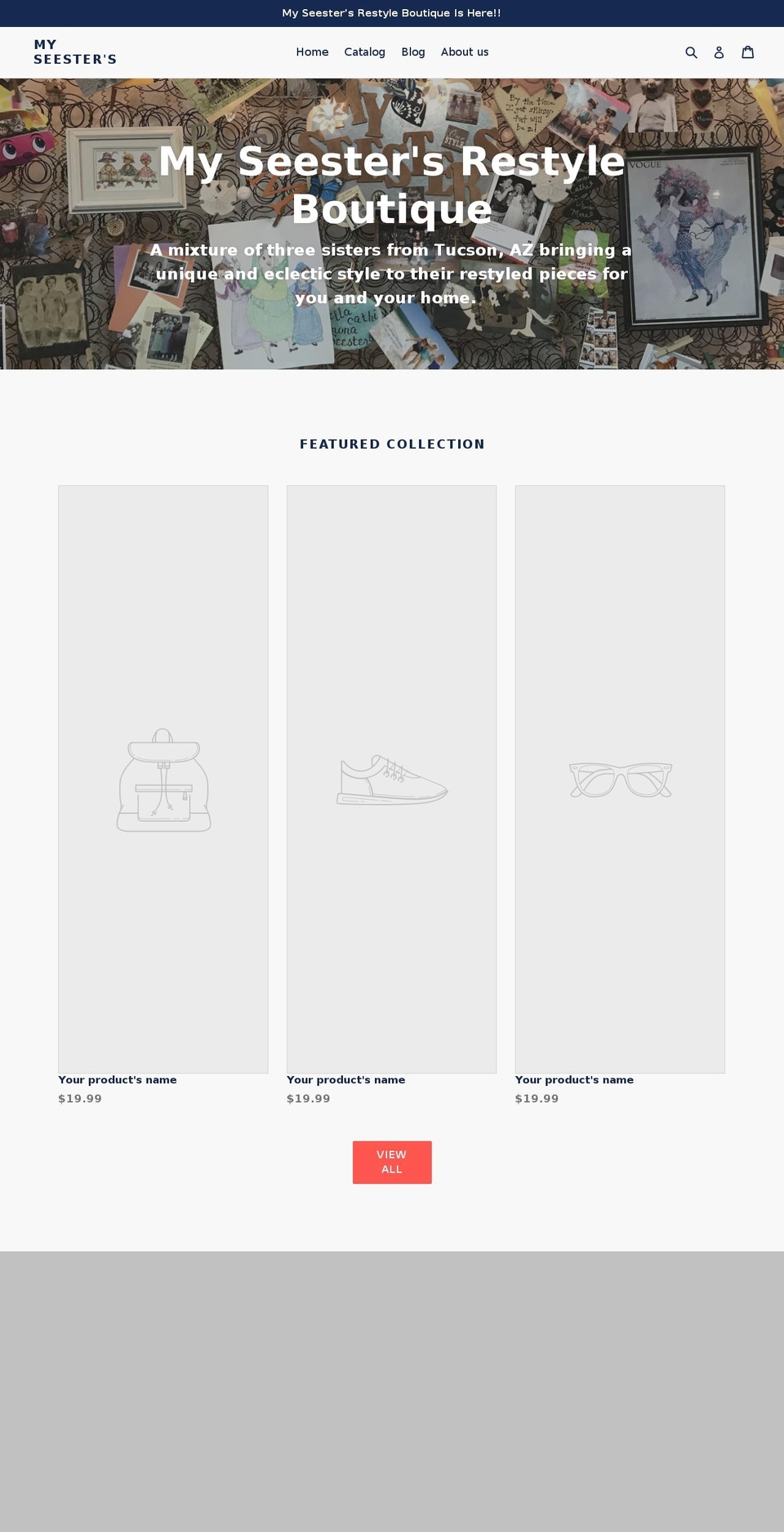 myseesters.com shopify website screenshot