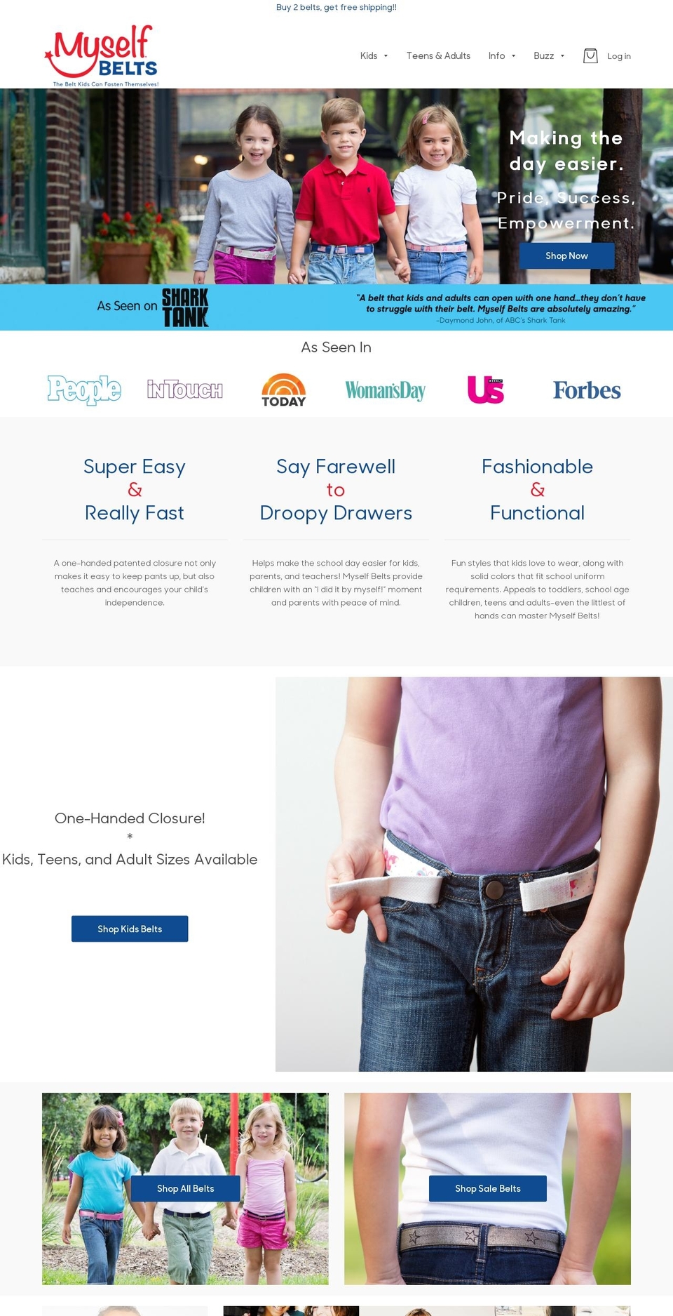 Myselfbelts - GA Linker - 24 Jan '17 Shopify theme site example myselfbelt.net