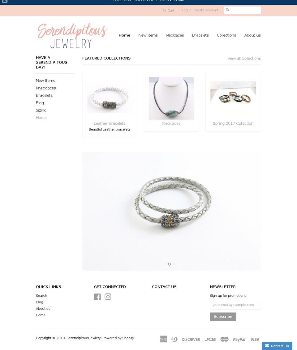 myserendipitous.com shopify website screenshot