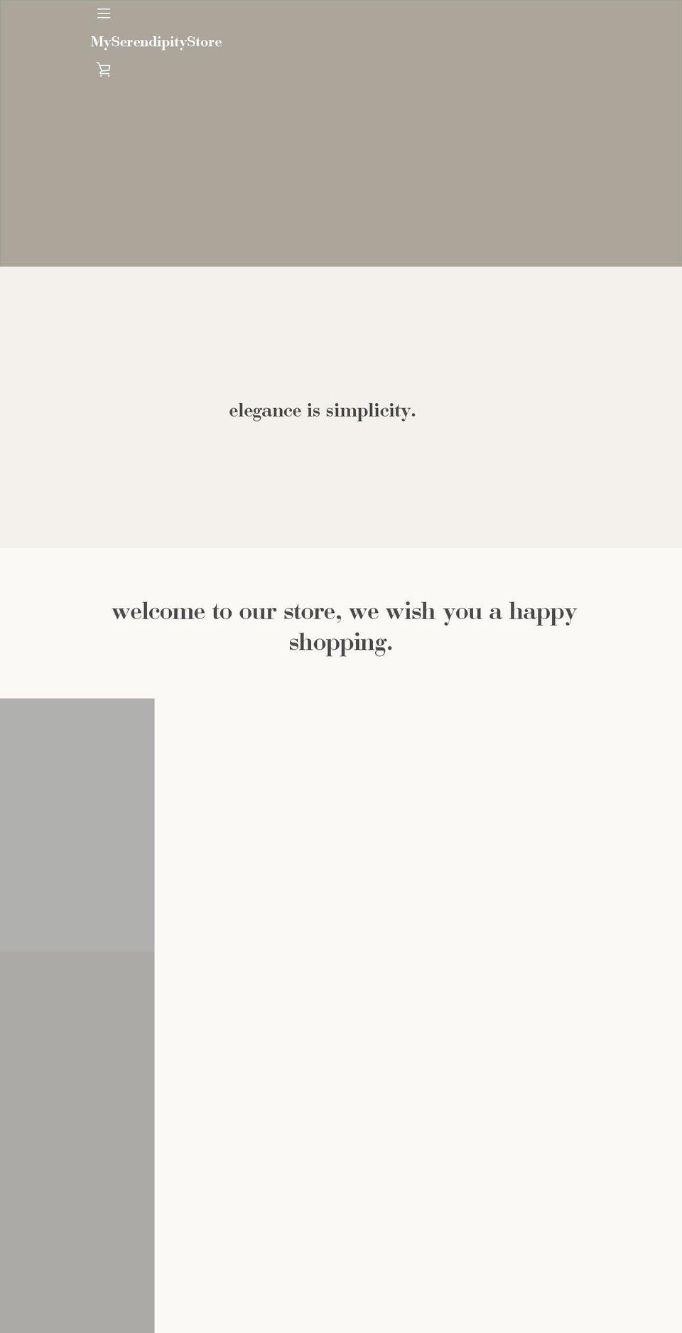 myserendipitystore.com — Shopify storefront screenshot
