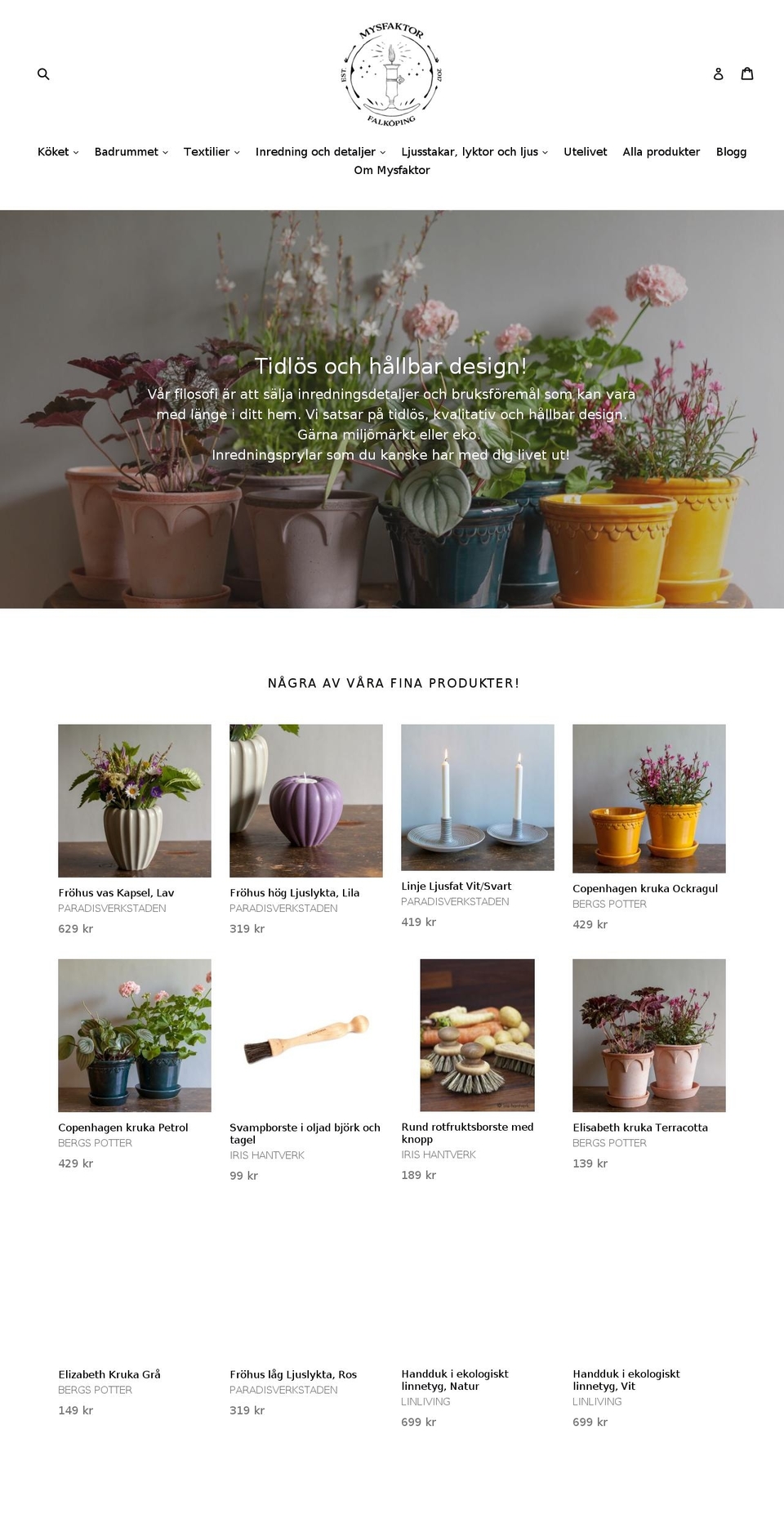 mysfaktor.com — Shopify storefront screenshot