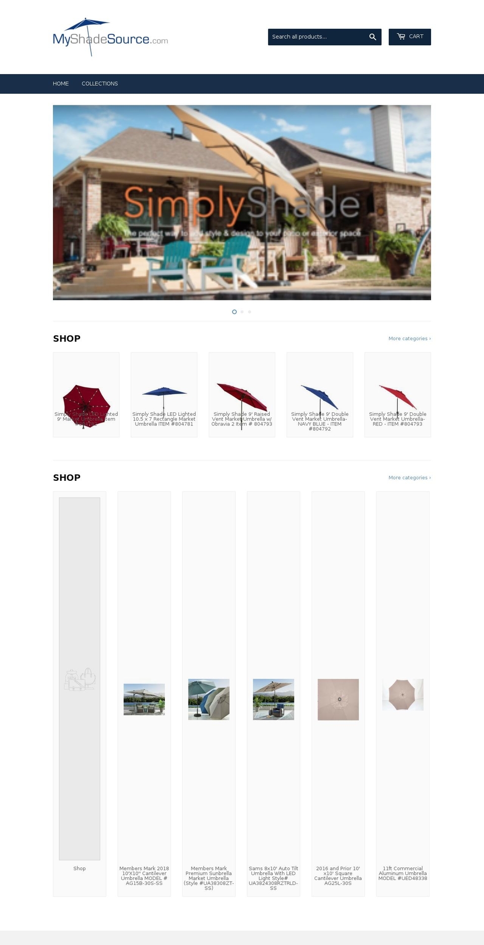myshadesource.com shopify website screenshot