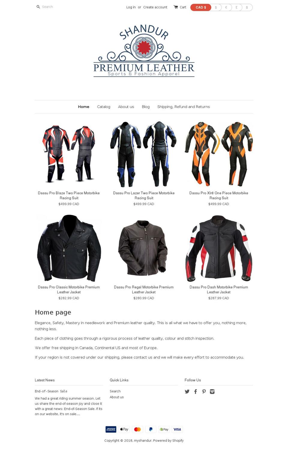 myshandur.com shopify website screenshot