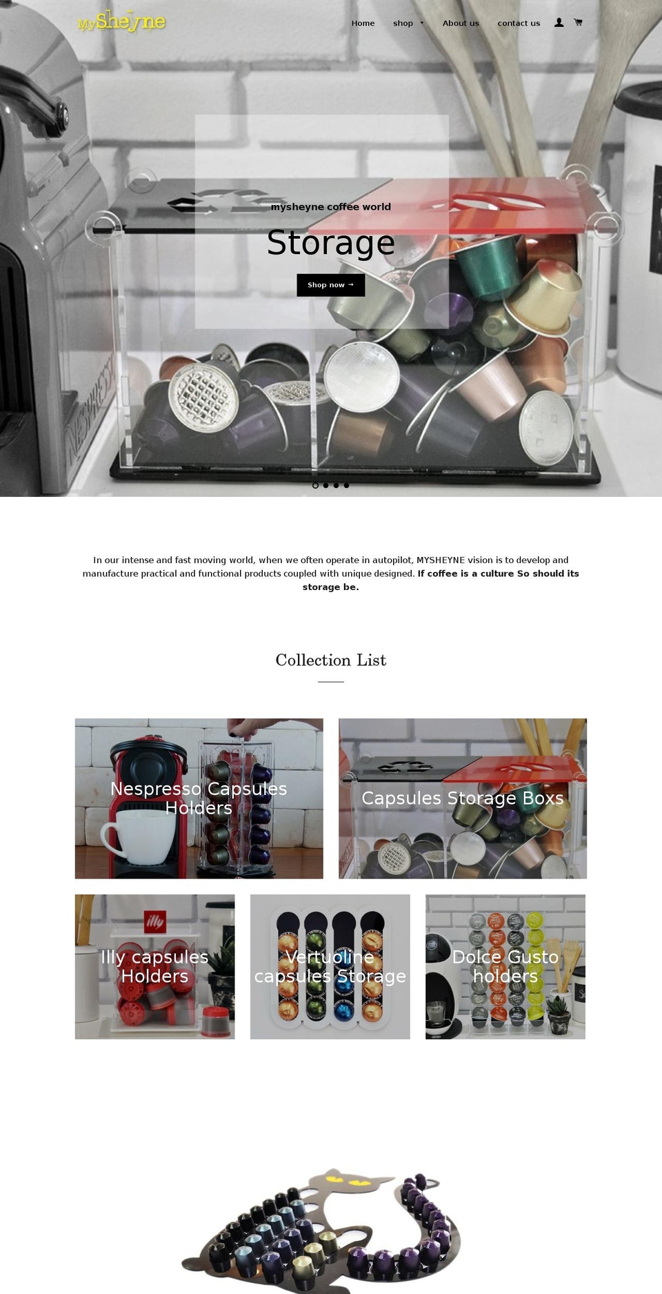 mysheyne.com shopify website screenshot