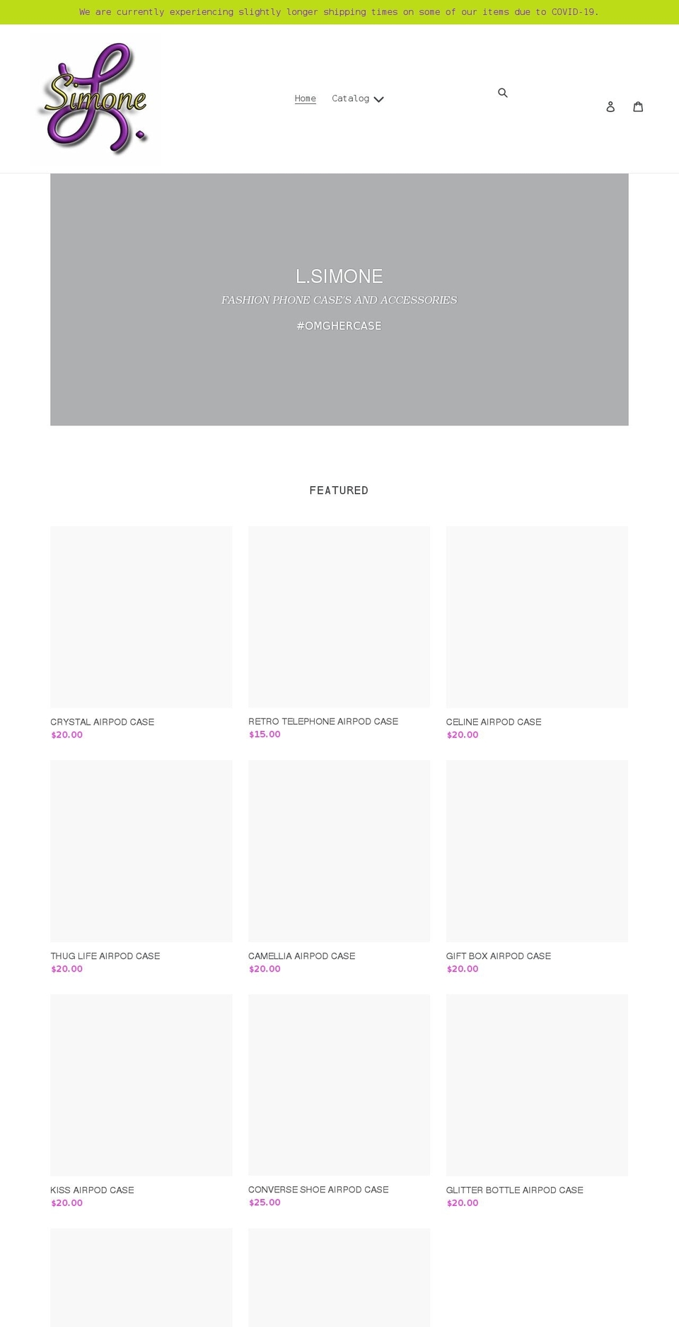 myshoplsimone.com shopify website screenshot