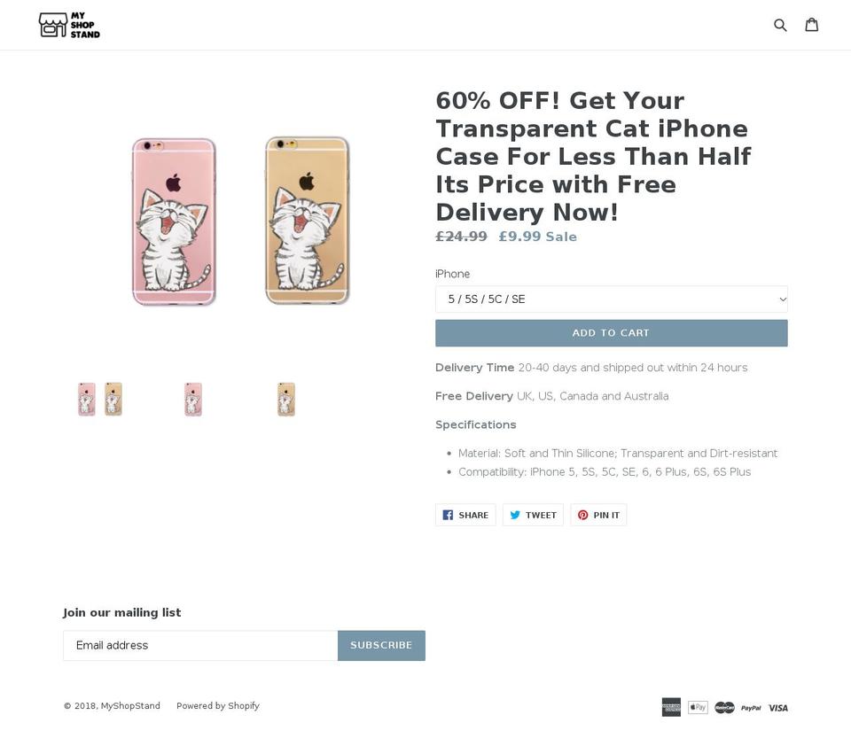 myshopstand.com — Shopify storefront screenshot