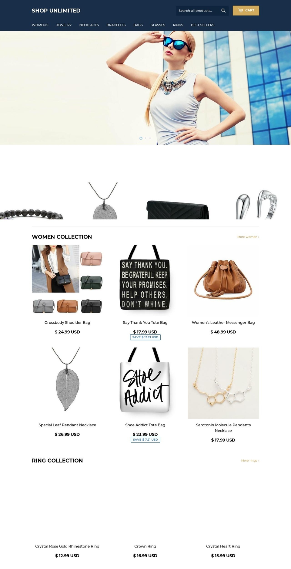 myshopunlimited.com — Shopify storefront screenshot