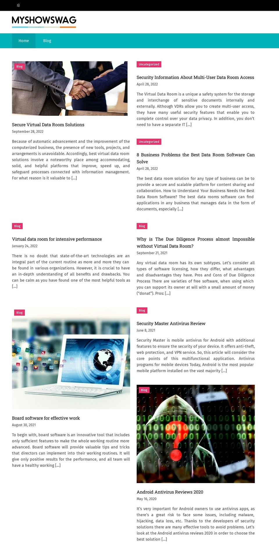 myshowswag.com — Shopify storefront screenshot