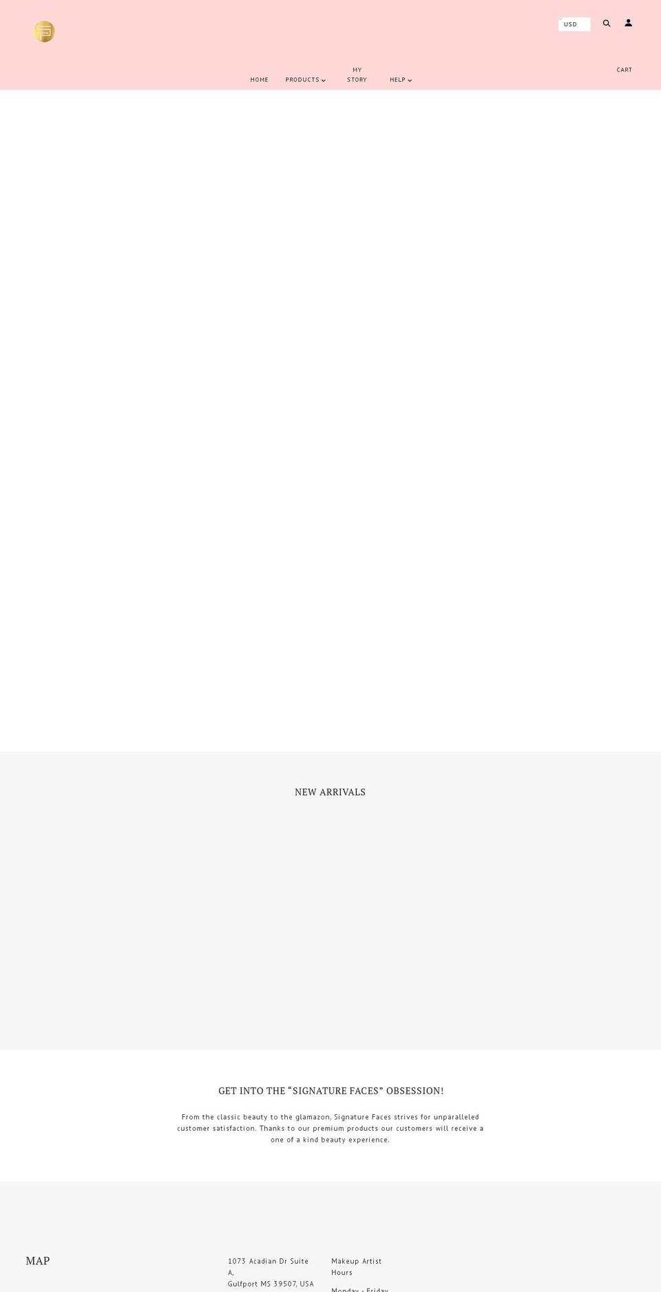 mysignatureface.com shopify website screenshot