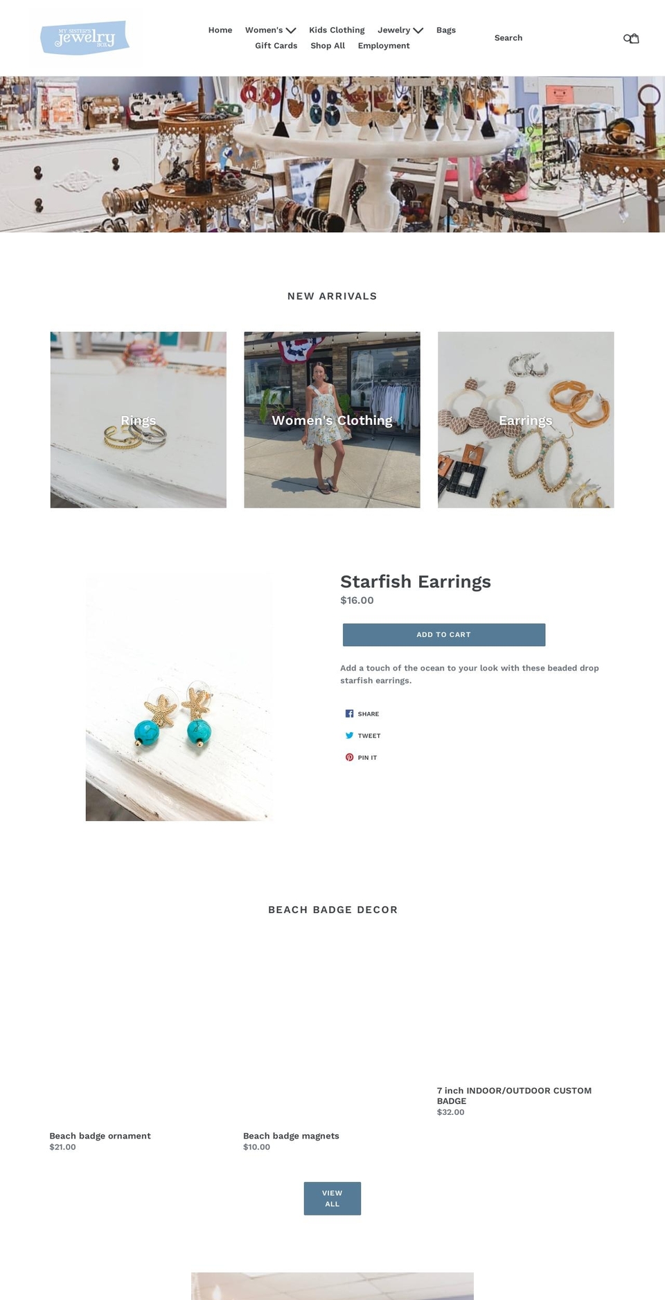 mysistersjb.shop shopify website screenshot