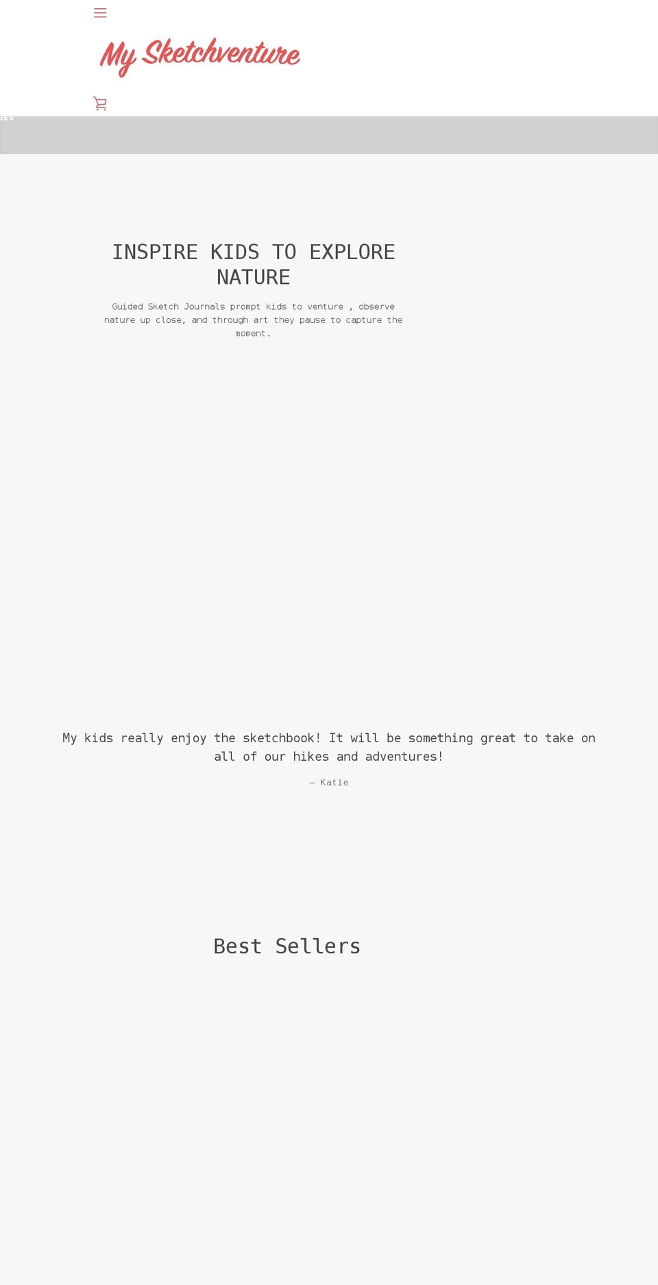 mysketchventure.com shopify website screenshot