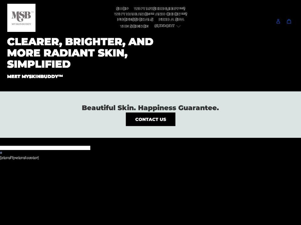 myskinbuddy.com shopify website screenshot