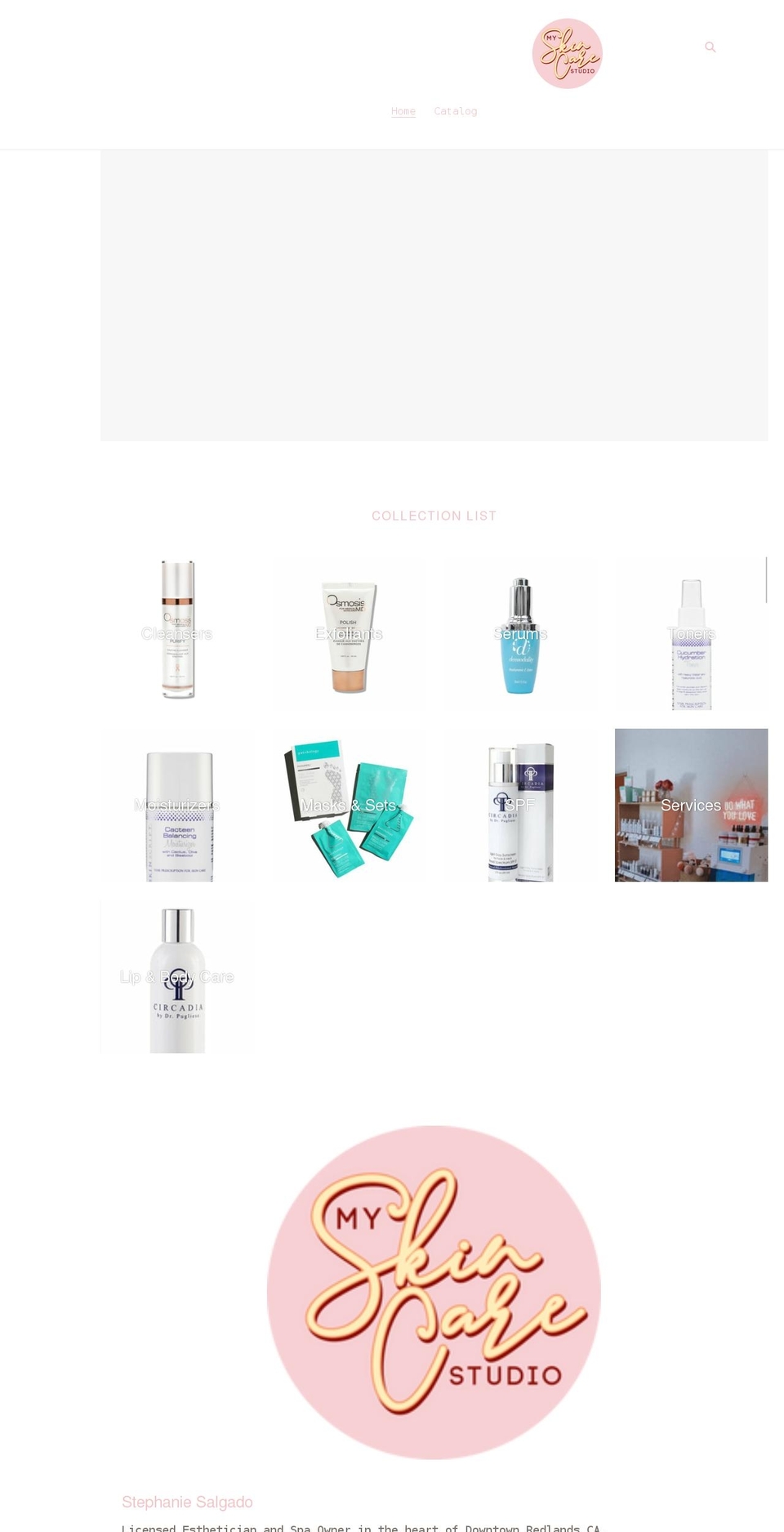 myskincarestudio.com shopify website screenshot