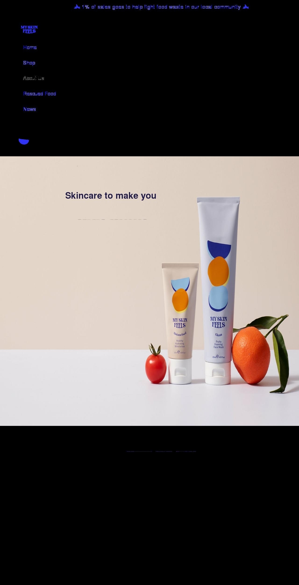 myskinfeels.com shopify website screenshot