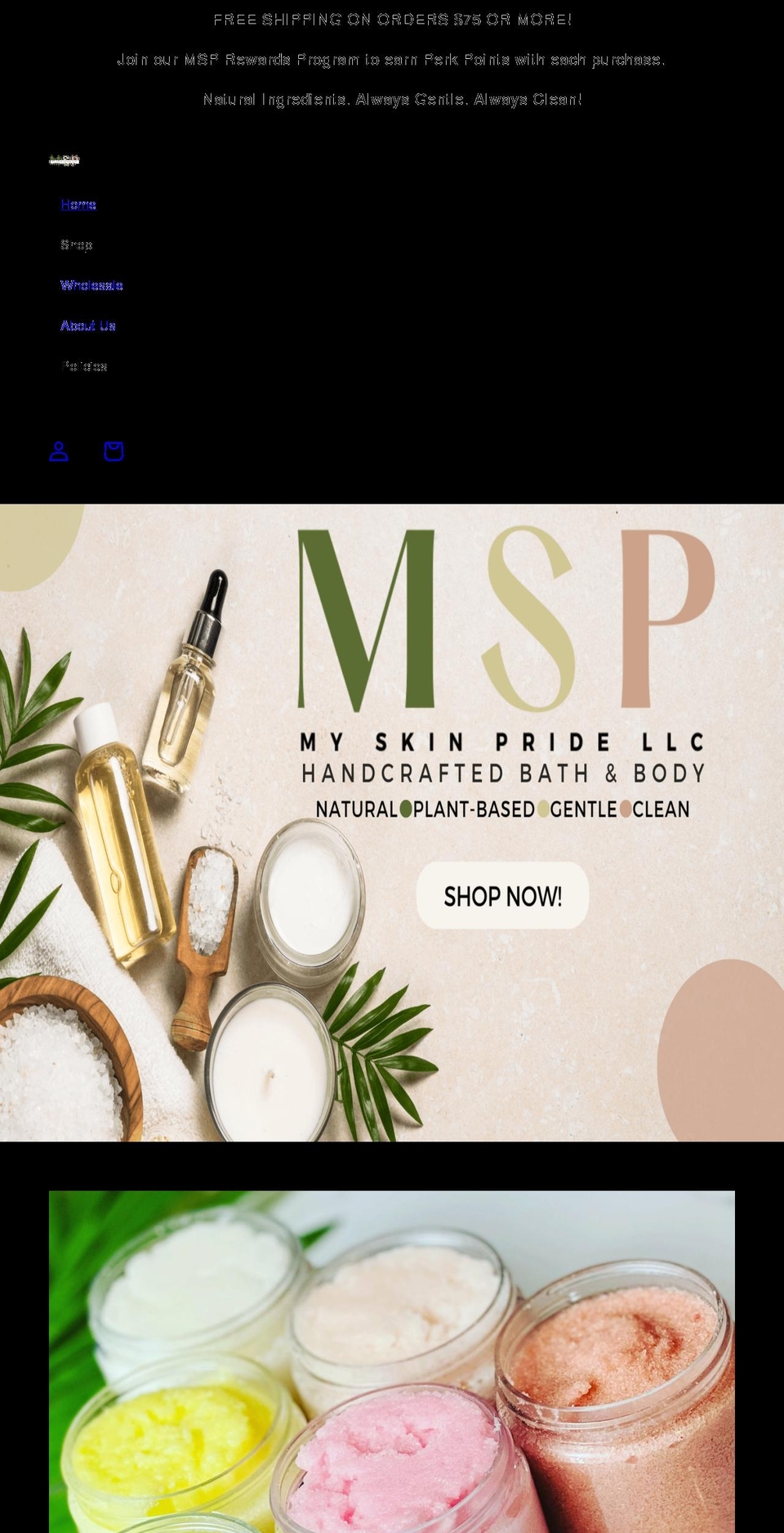myskinpride.com shopify website screenshot
