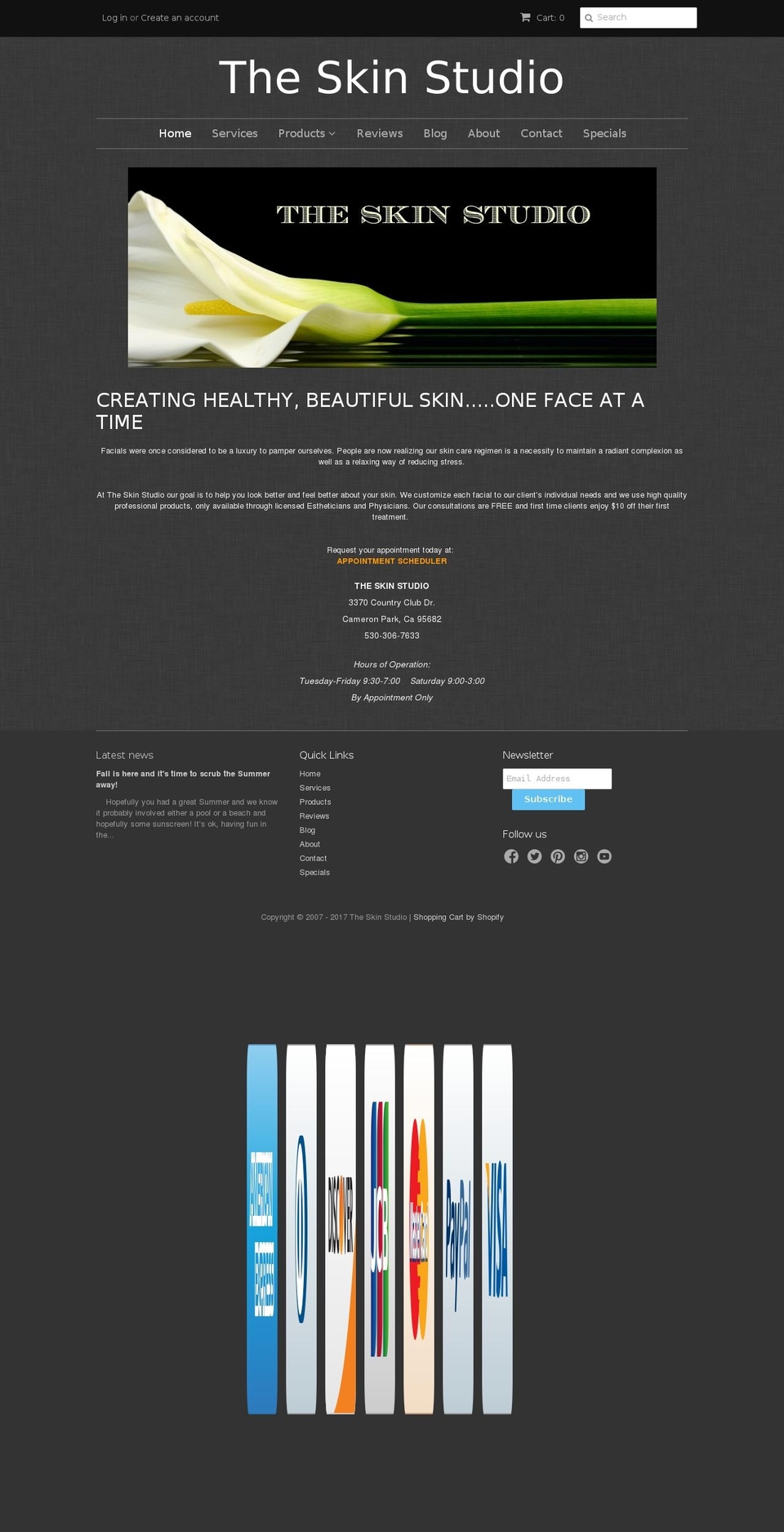 myskinstudio.com shopify website screenshot