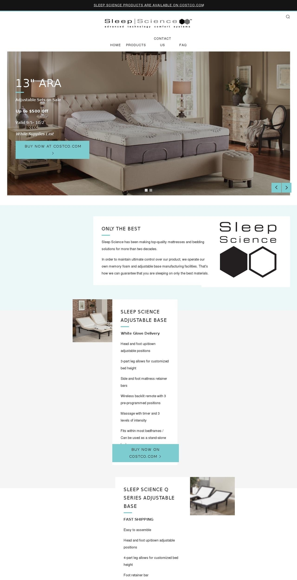 mysleepscience.com shopify website screenshot