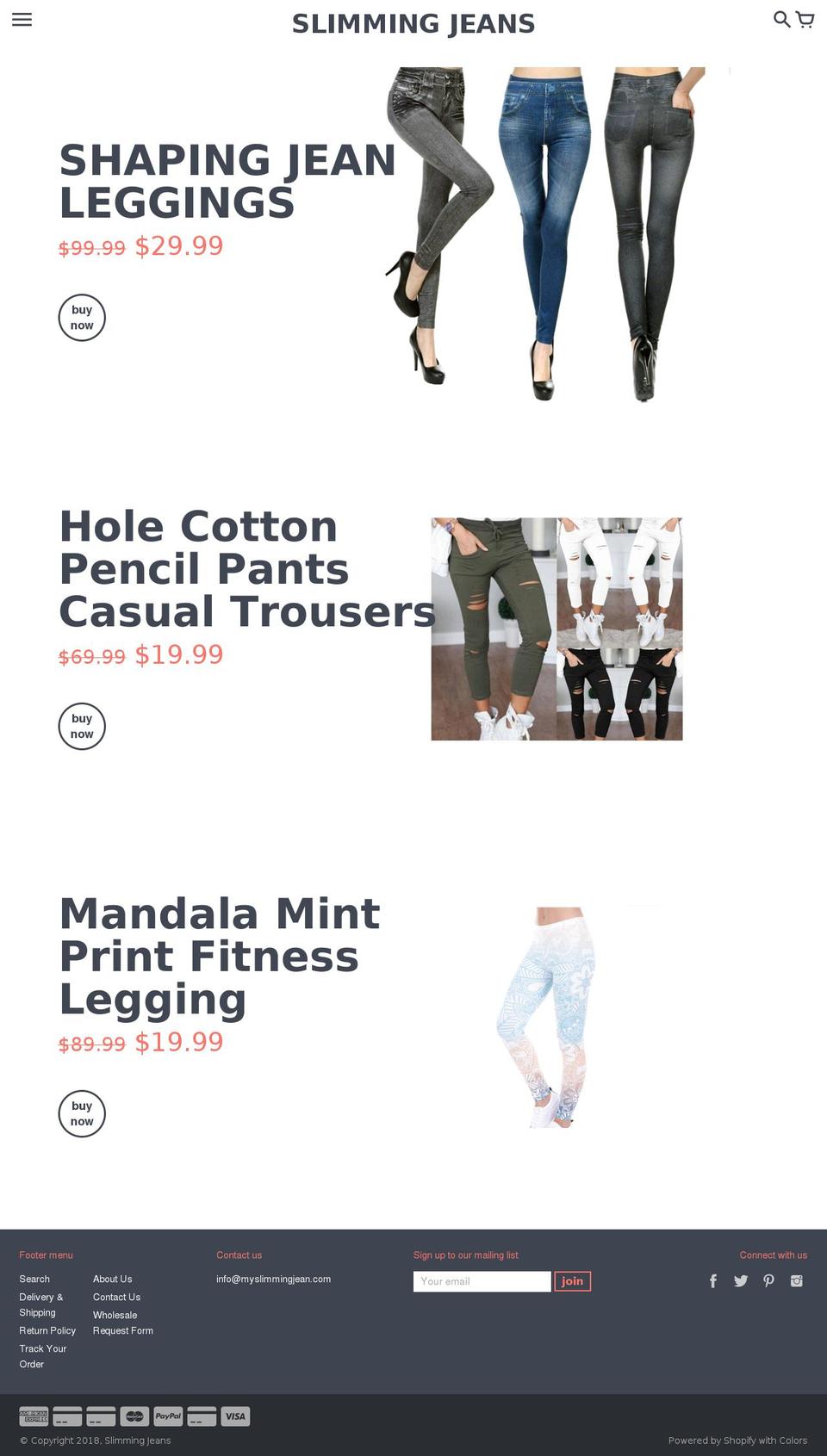 color Shopify theme site example myslimmingjean.com