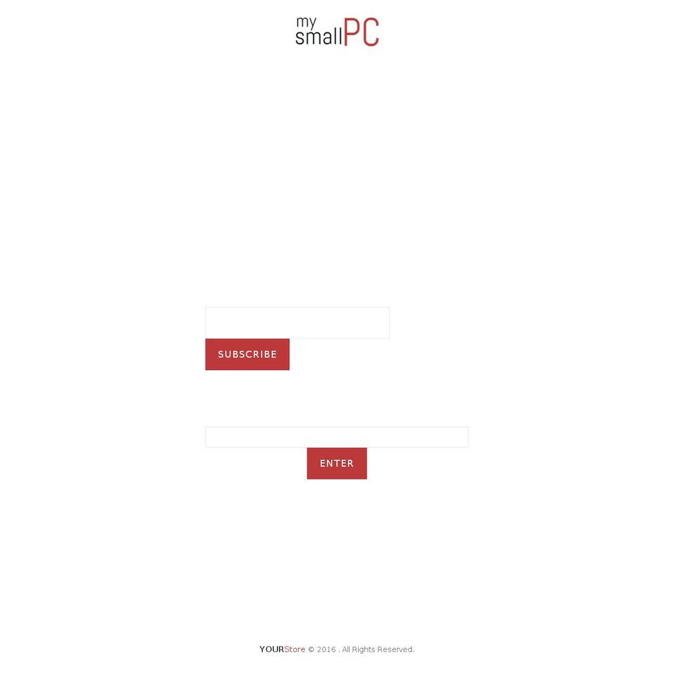 YourStore Shopify theme site example mysmallpc.com