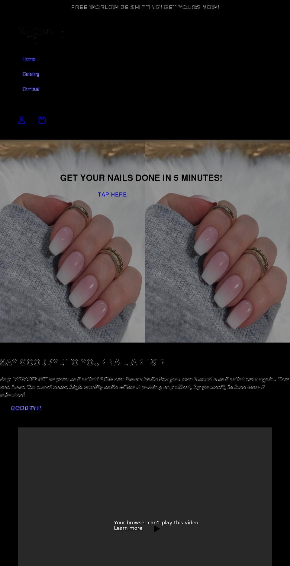 mysmartnails.com shopify website screenshot