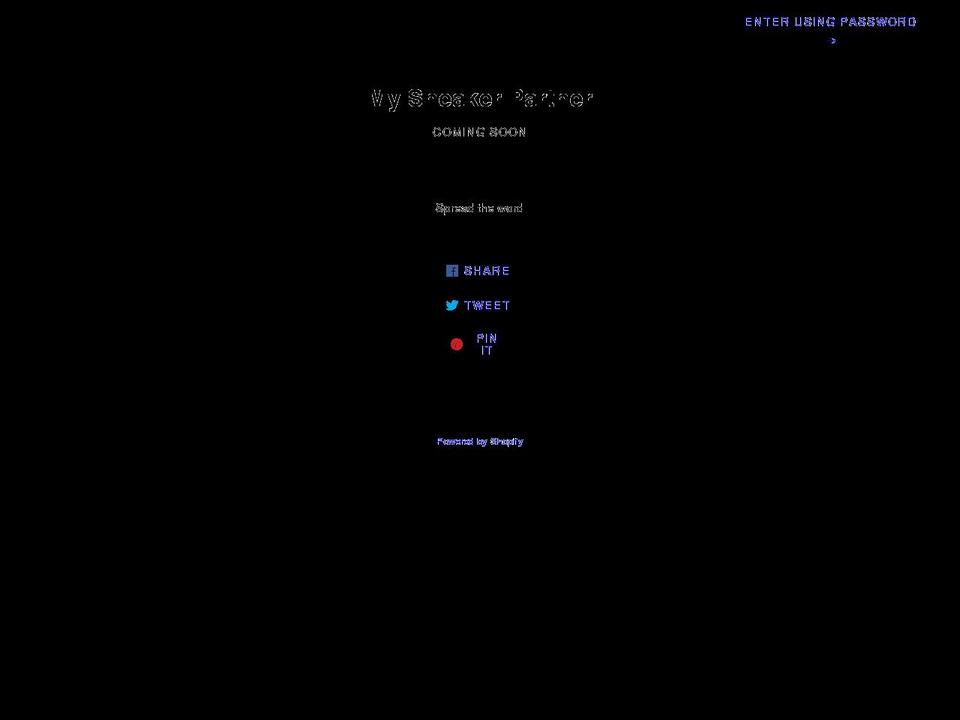 mysneakerpartner.com shopify website screenshot