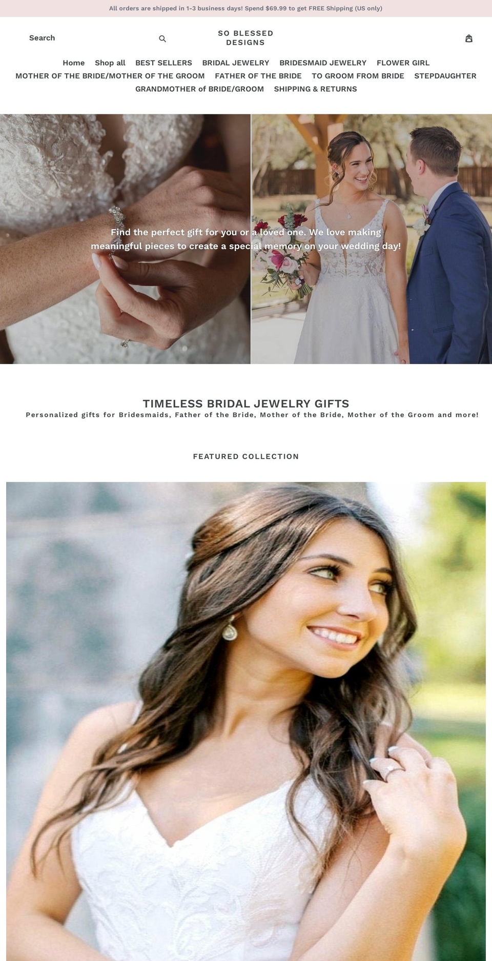 mysoblesseddesigns.com shopify website screenshot