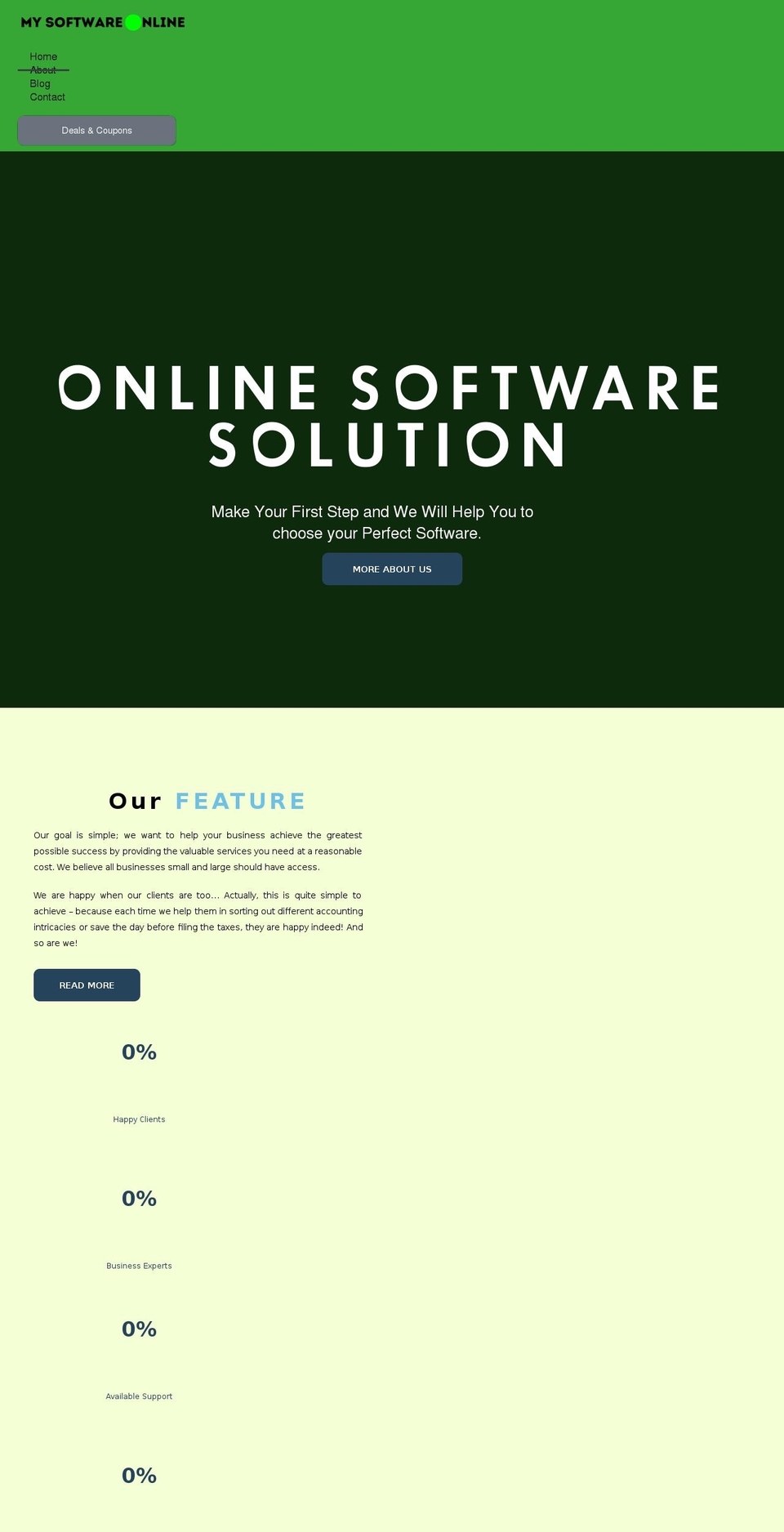 mysoftwareonline.com shopify website screenshot