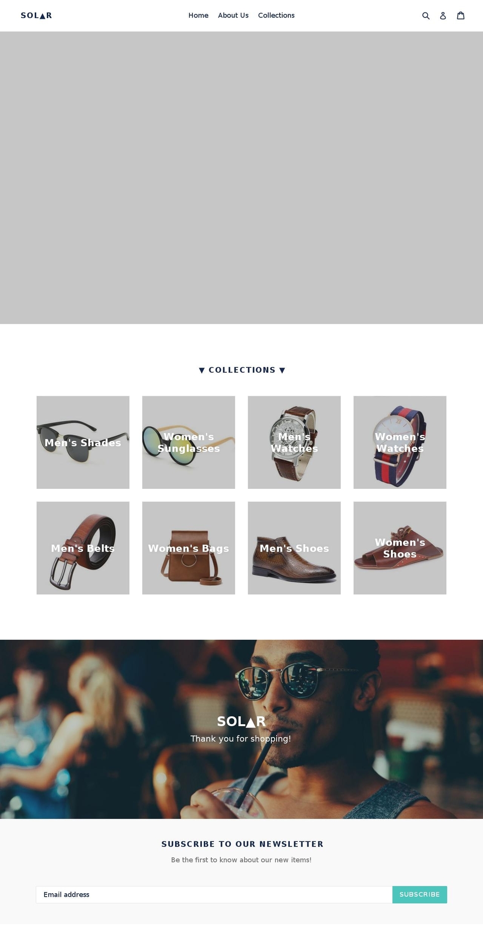 mysolarstyle.com — Shopify storefront screenshot