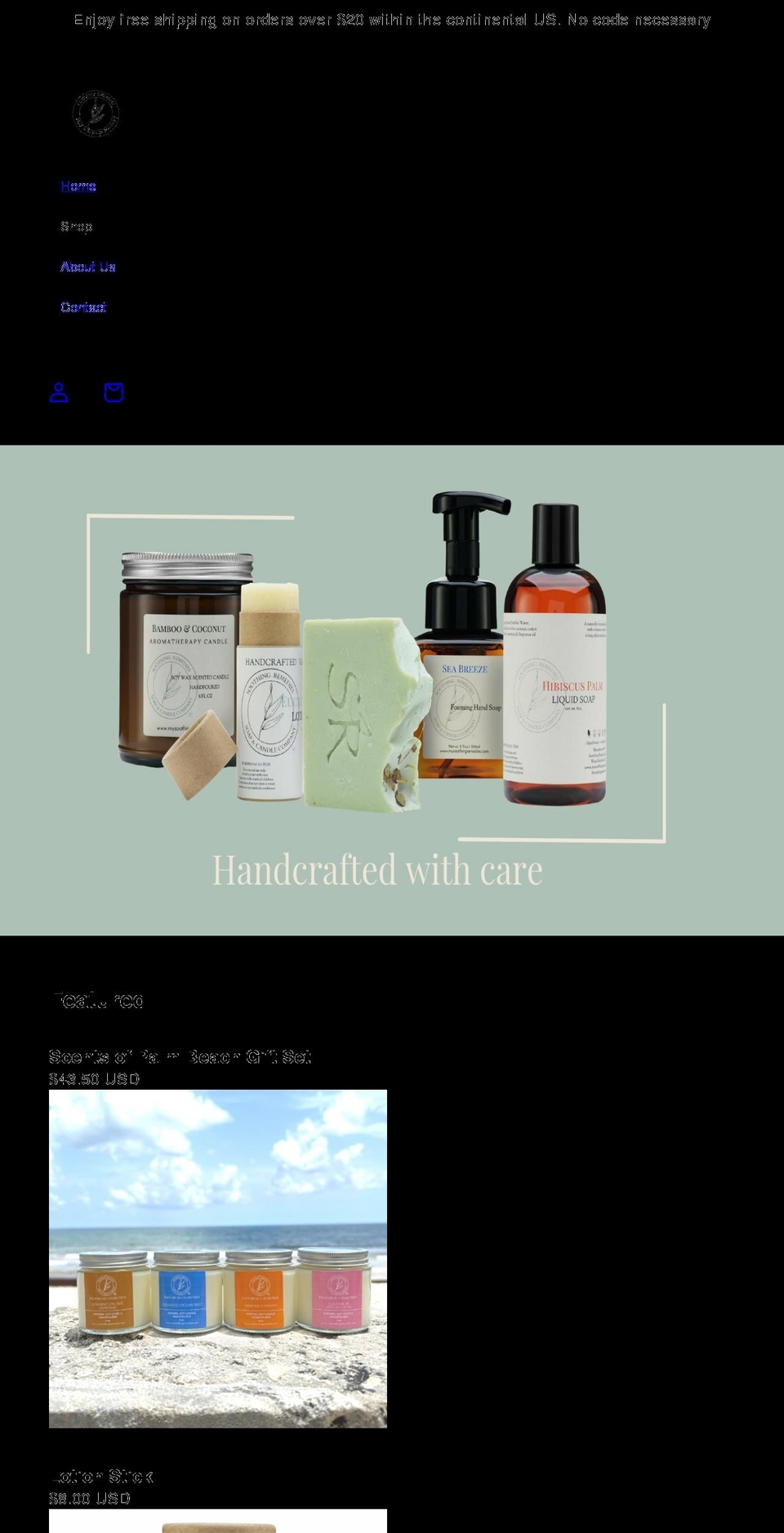 mysoothingremedies.com shopify website screenshot