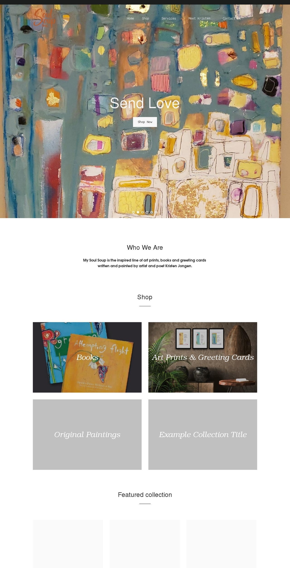 mysoulsoup.com shopify website screenshot