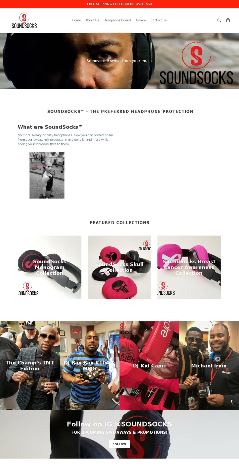 mysoundsocks.com — Shopify storefront screenshot