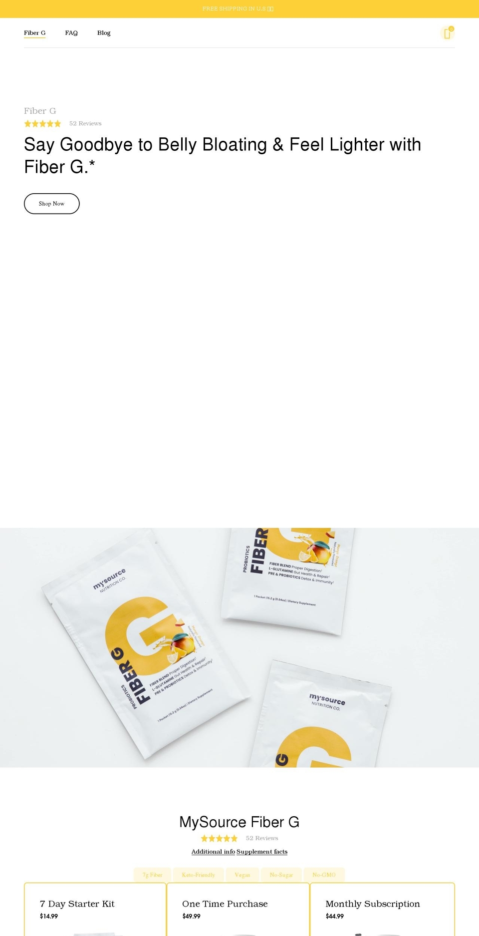 mysourcenutrition.com shopify website screenshot