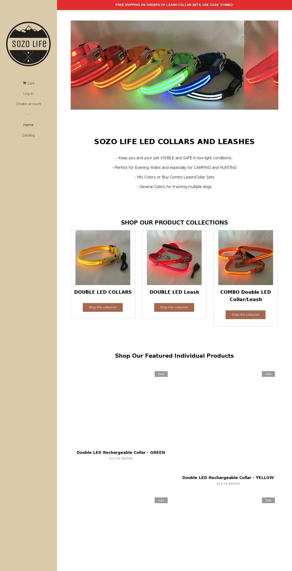 mysozolife.com — Shopify storefront screenshot