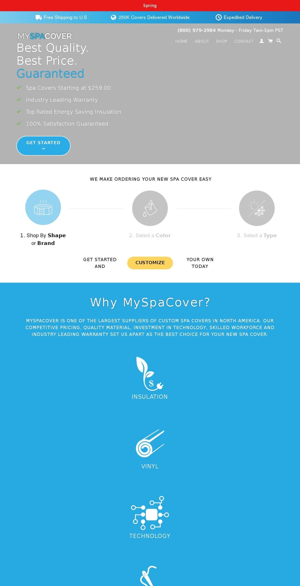 myspacover.com shopify website screenshot