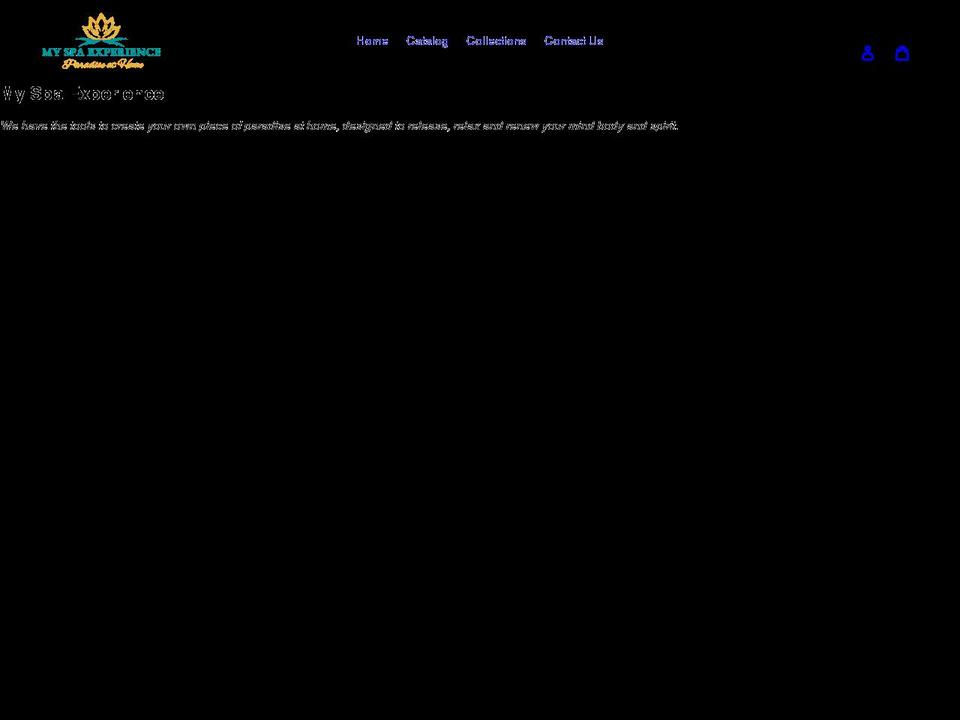 myspaexperience.com shopify website screenshot