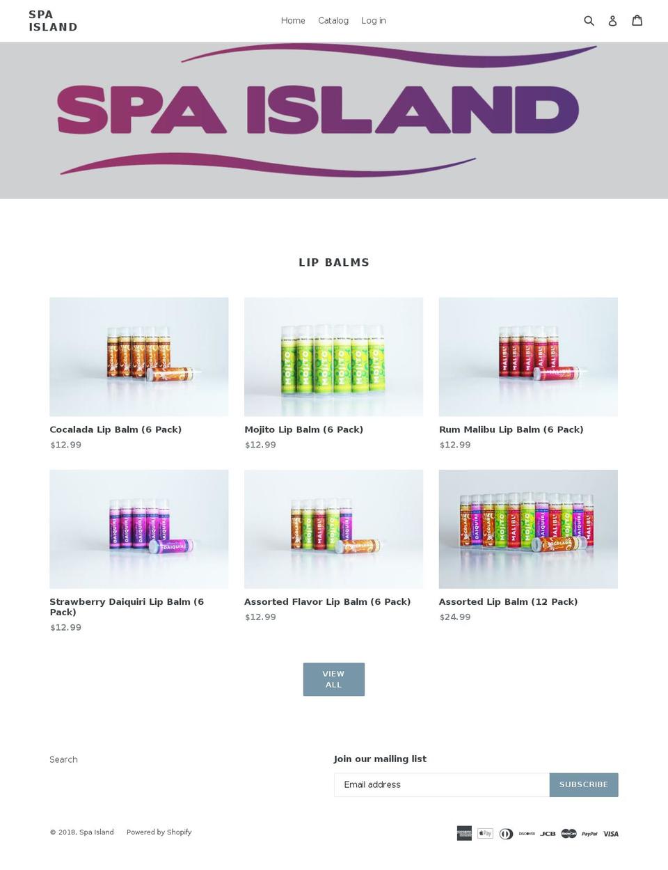myspaisland.com — Shopify storefront screenshot