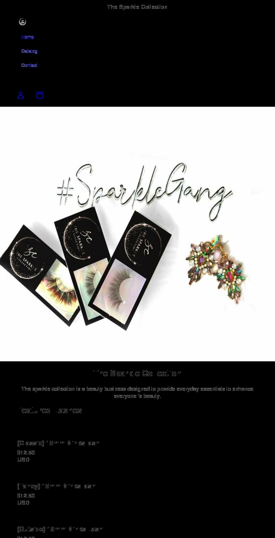 mysparklecollection.com shopify website screenshot