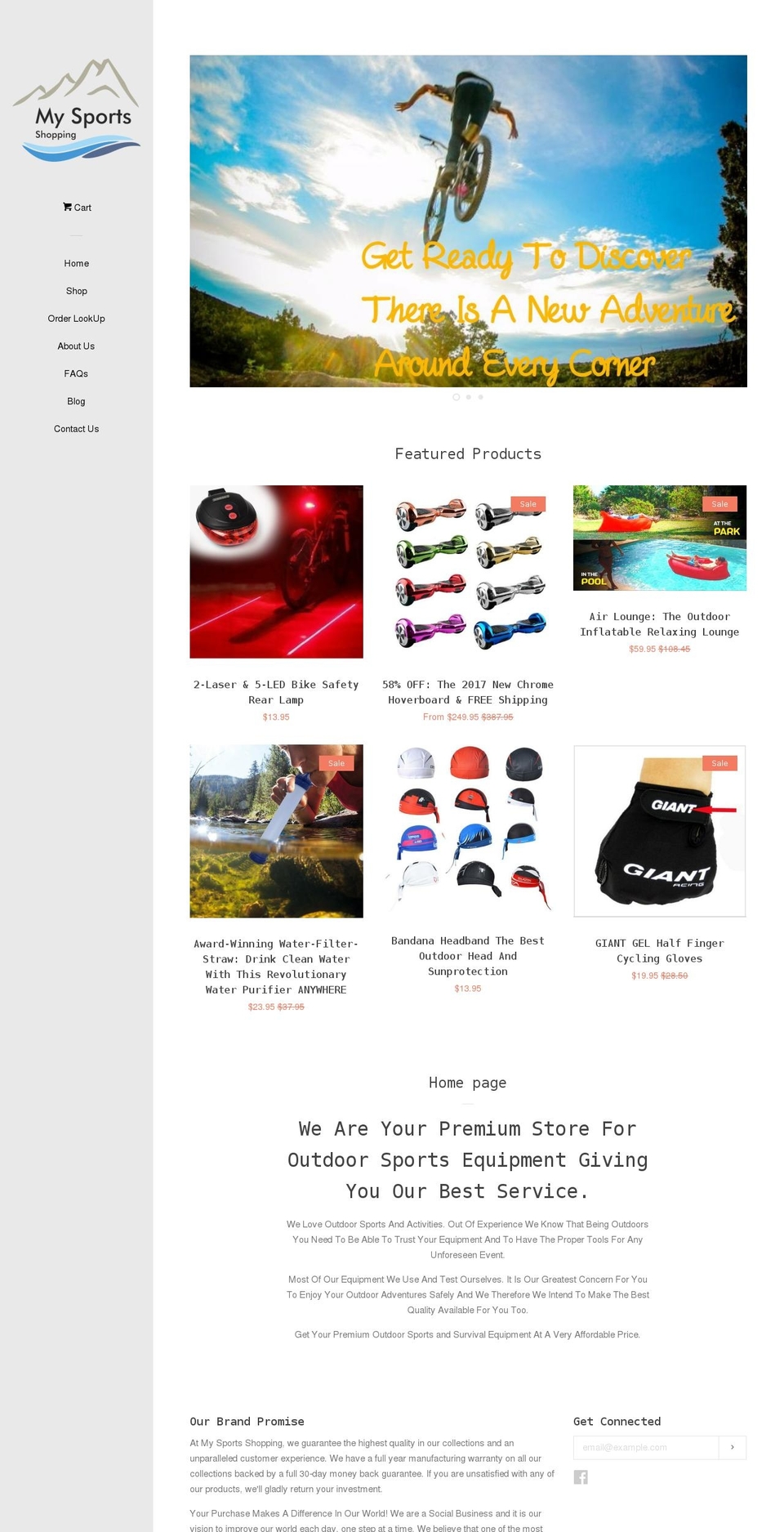 mysportsshopping.com shopify website screenshot