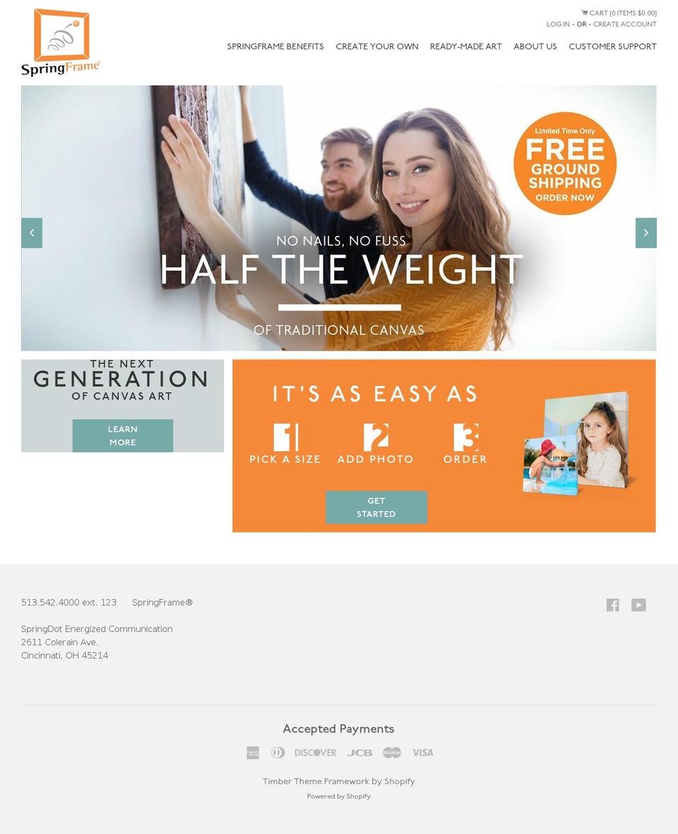 IE11 Fix on Timber-latest Shopify theme site example myspringframe.com