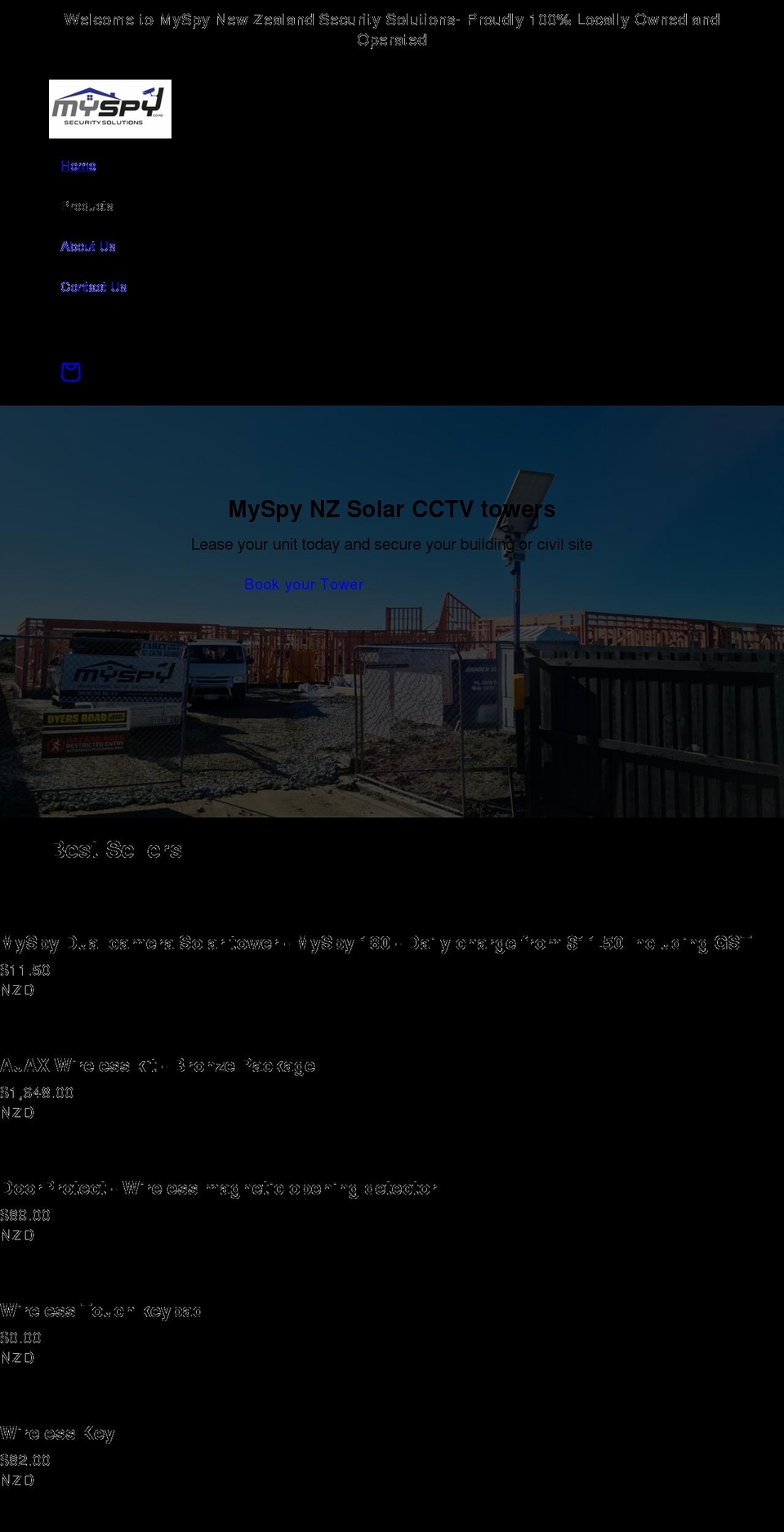 myspy.co.nz shopify website screenshot