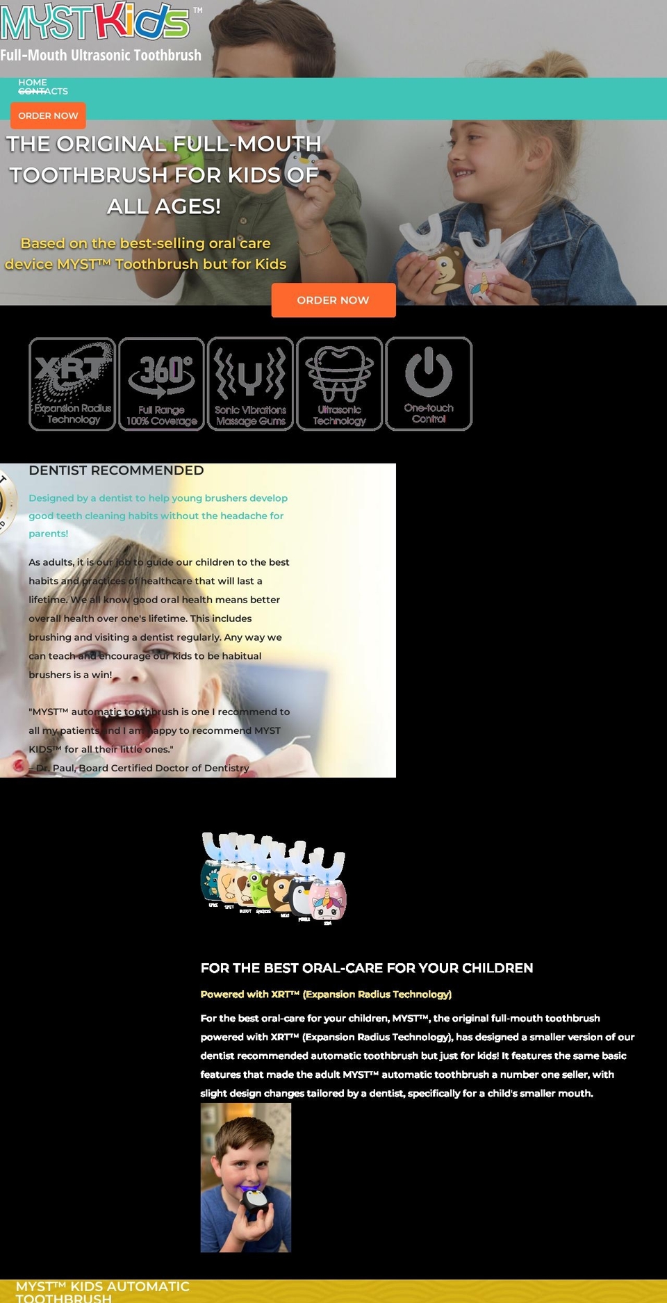 myst-kids.net shopify website screenshot