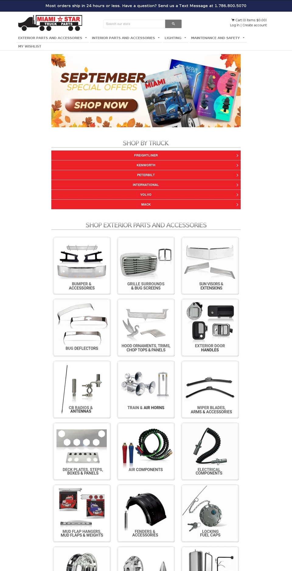 Miami Star - Production(Password Template) Shopify theme site example mystartruck.com