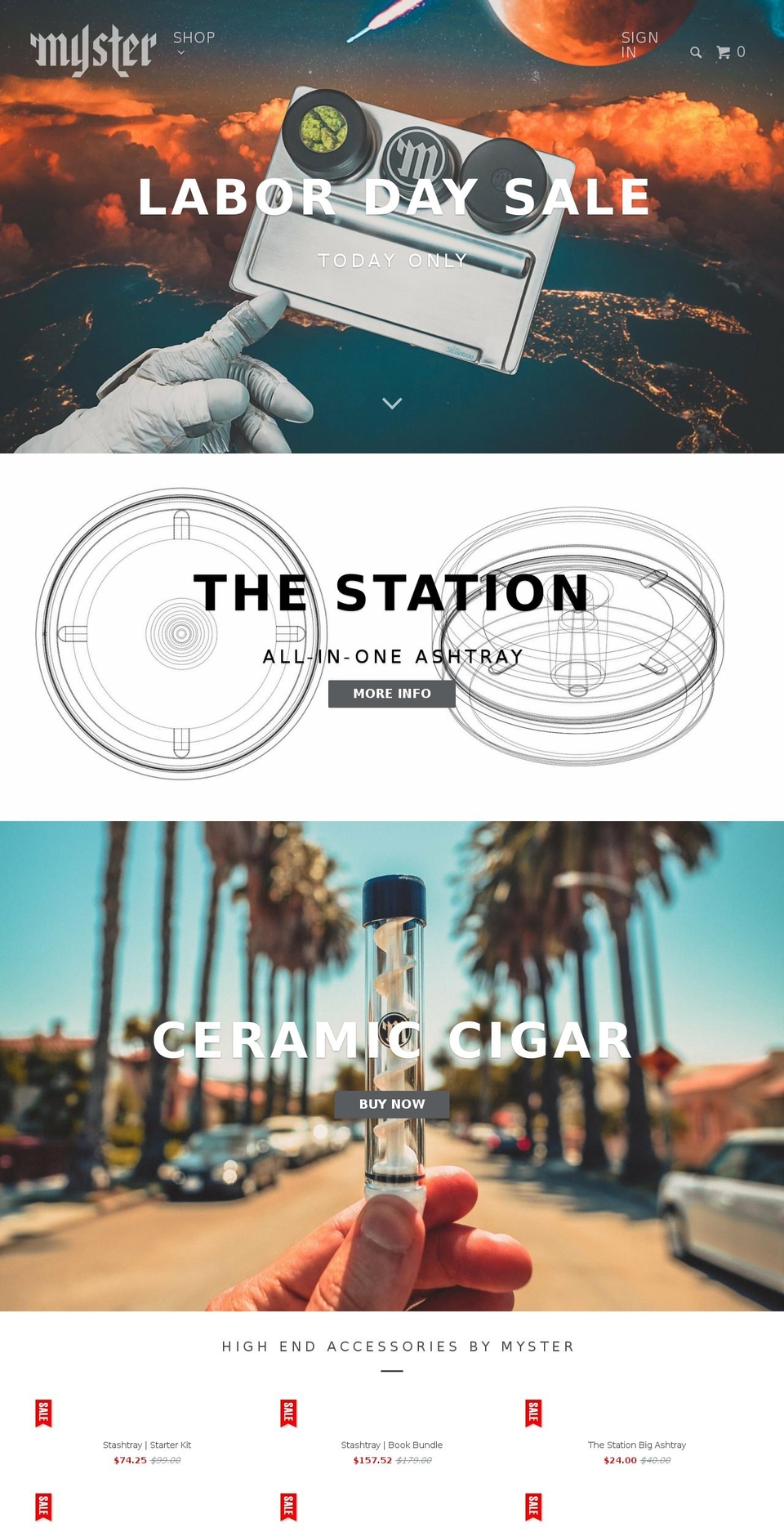 mysterhighend.com — Shopify storefront screenshot