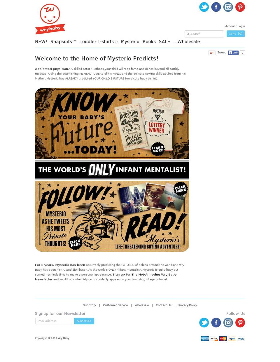 mysteriopredicts.com shopify website screenshot