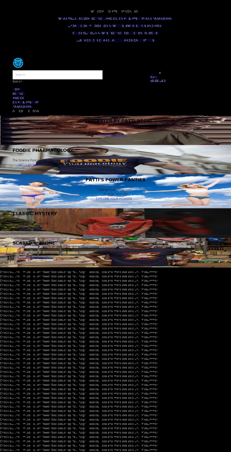 mysterycontrol.com shopify website screenshot