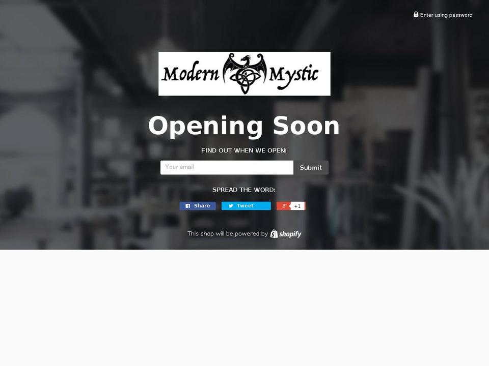 mystic-shop.com — Shopify storefront screenshot
